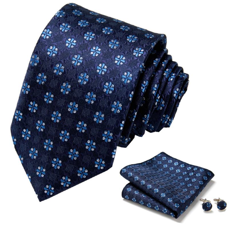 Tie Heren Zakelijke Professionele Jurk 3-delige Set Gestreepte Geschenkdoos Polyester Zijde 7.5 cm Verpakking