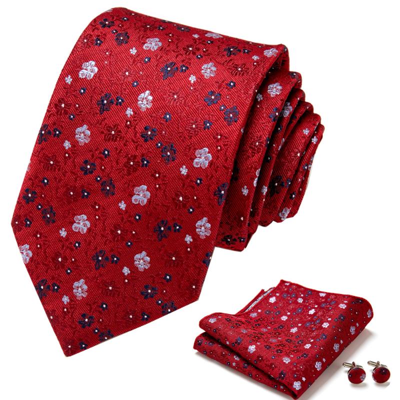 Tie Heren Zakelijke Professionele Jurk 3-delige Set Gestreepte Geschenkdoos Polyester Zijde 7.5 cm Verpakking