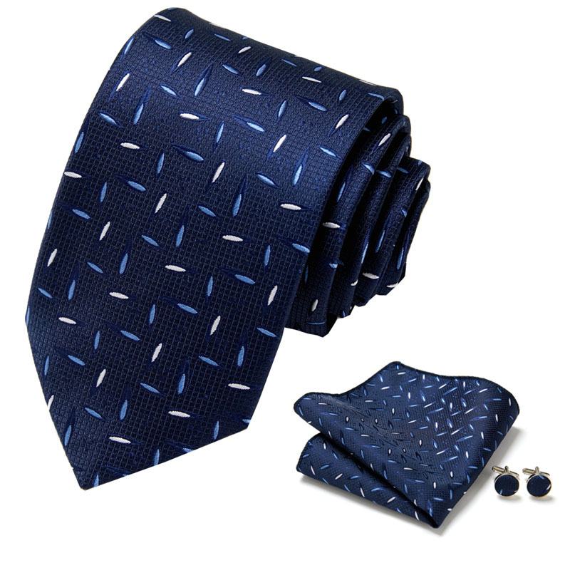 Tie Heren Zakelijke Professionele Jurk 3-delige Set Gestreepte Geschenkdoos Polyester Zijde 7.5 cm Verpakking