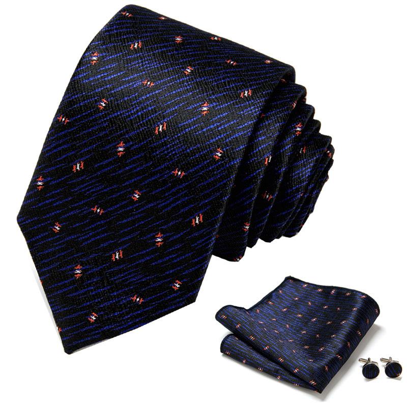 Tie Heren Zakelijke Professionele Jurk 3-delige Set Gestreepte Geschenkdoos Polyester Zijde 7.5 cm Verpakking