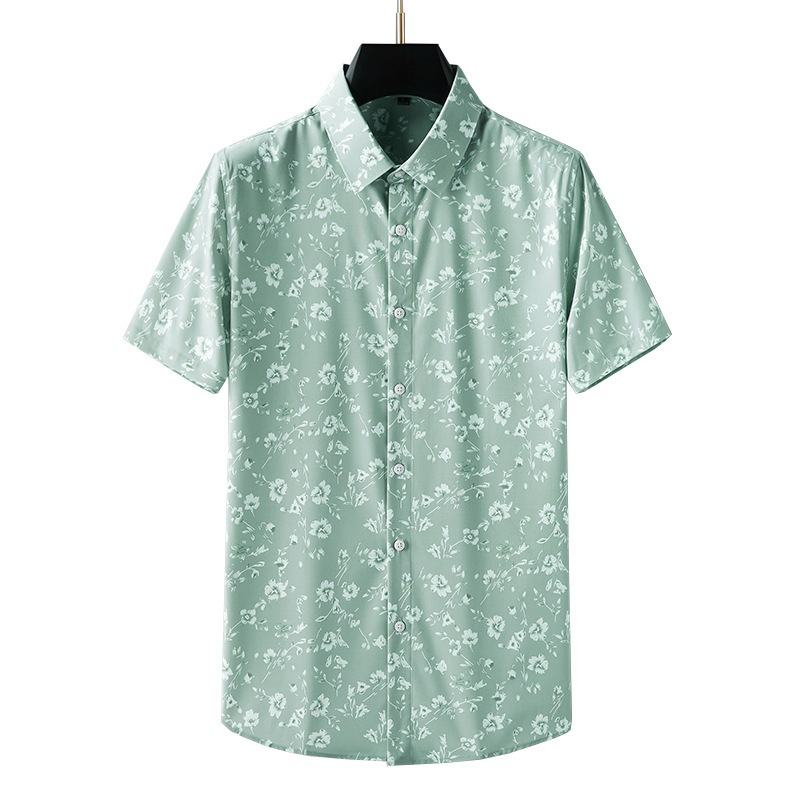 Heren Zomer Bedrukte Shirts Met Korte Mouwen Tops Halve T-shirts Casual