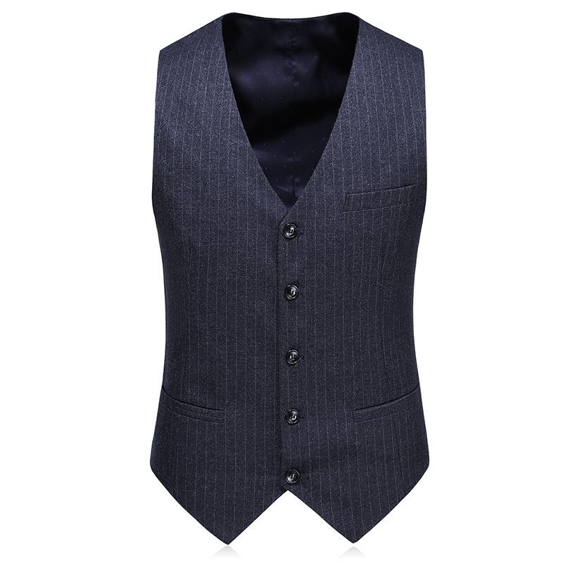 Herenpak Pak Zakelijk Casual Slim Fit Trouwjurk Bruidegom Double Breasted Driedelig