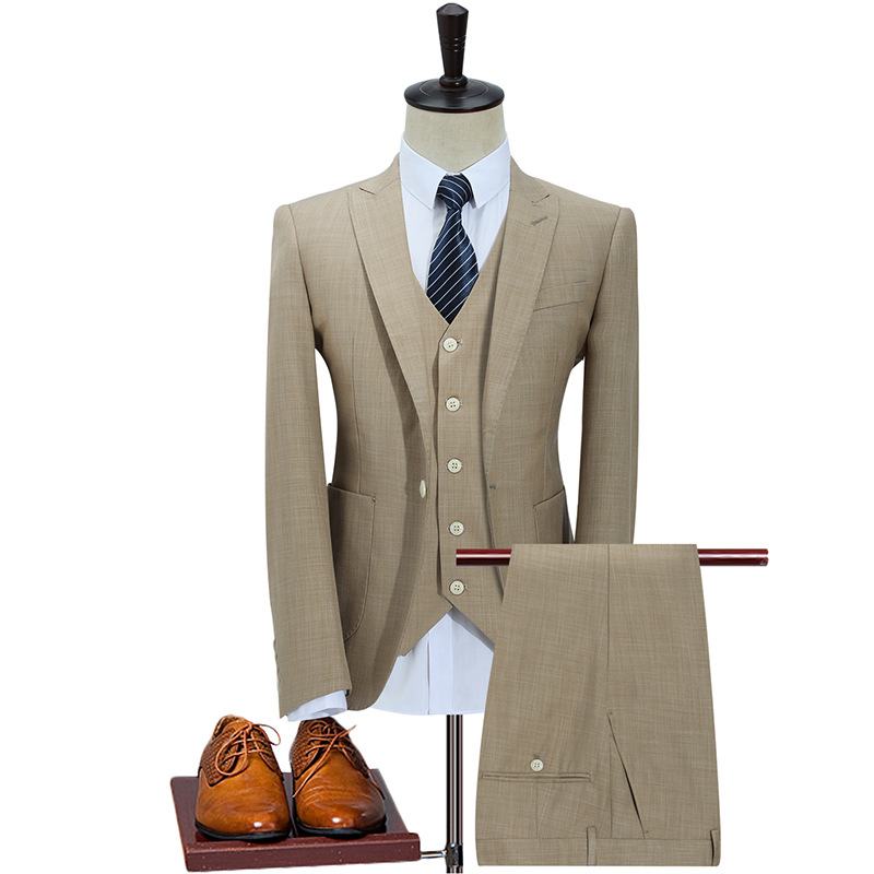 Pak Heren Business Casual Professionele Formele Jurk Bruidegom Trouwjurk Trend: