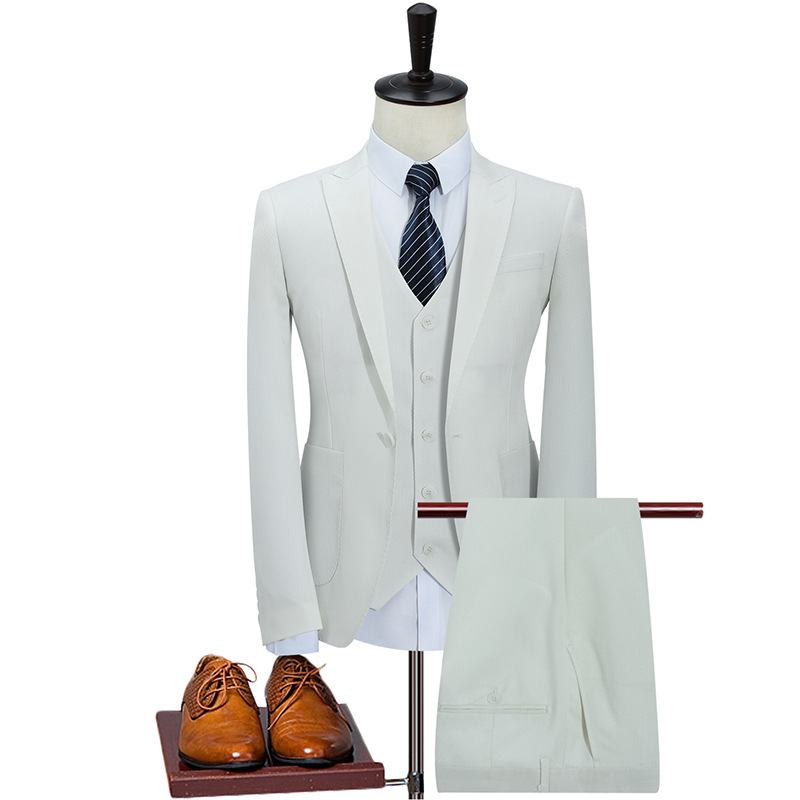 Pak Heren Business Casual Professionele Formele Jurk Bruidegom Trouwjurk Trend: