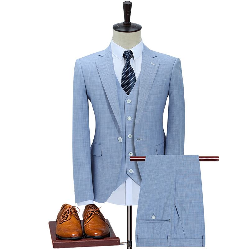 Pak Heren Business Casual Professionele Formele Jurk Bruidegom Trouwjurk Trend: