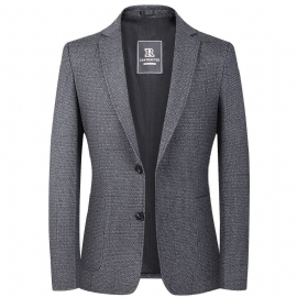 Herfst Winter Heren Business Casual Eenvoudig Colbert Jong Middelbare Leeftijd Slank Jas